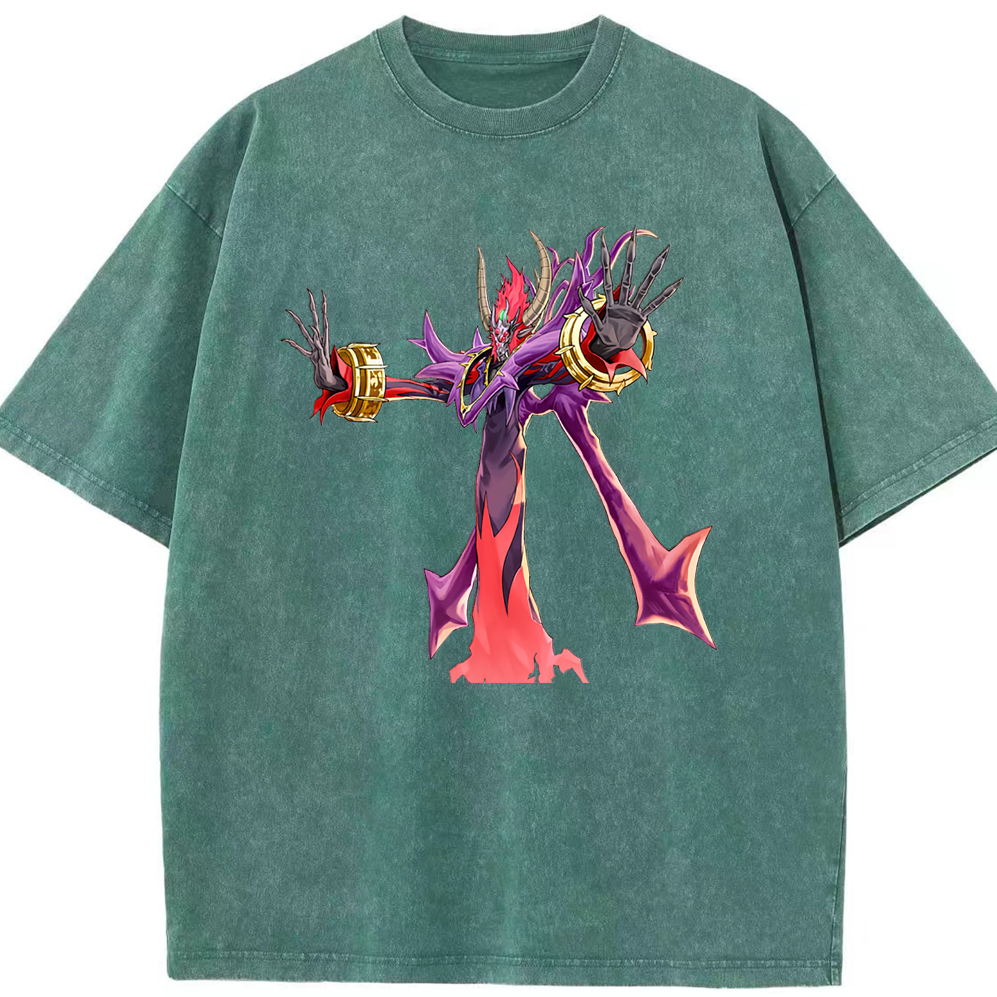 （画像用） 遊☆戯☆王 Yu-Gi-Oh! 綿100% ヴィンテージ風 半袖Tシャツ（フロントプリント）